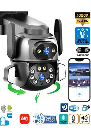 MPIA Hina Dual Lens 360° Hareketli WiFi Waterproof Ip Güvenlik Kamerası (CareCamPro) Uygulama