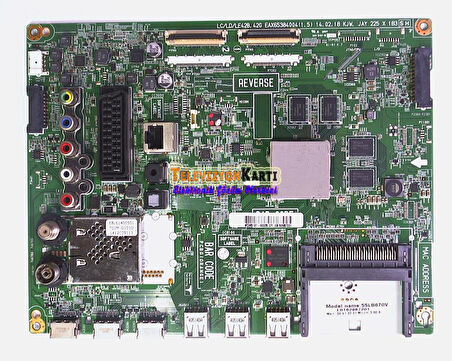 EAX65384004 (1.5), EBT62987201, LG 55LB670V-ZA, Main Board, LC550DUH(PG)(F1), LG DISPLAY