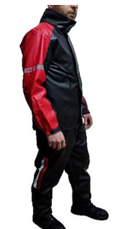 WEEDOR YAĞMURLUK B2 KIRMZI SİYAH 