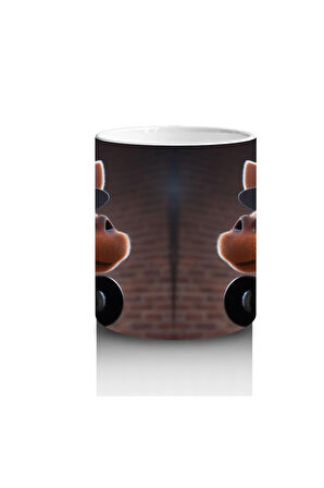 Çocuklara Sütü Sevdiren Dedektif Şapkalı Fotoğrafçı Zürafa Desenli Kupa Bardak