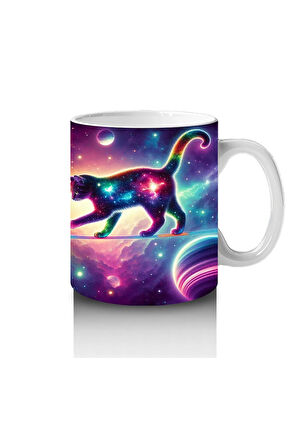 Çocuklara Sütü Sevdiren Galaktik Kediler Kupa Bardak