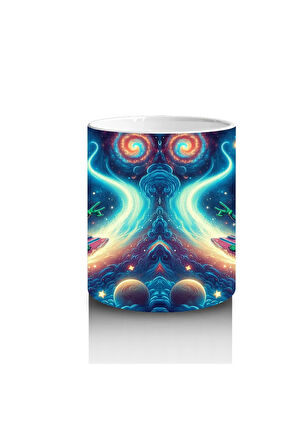 Çocuklara Sütü Sevdiren Sörf Yapan Uzaylı Kupa Bardak