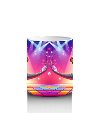 Çocuklara Sütü Sevdiren Disko Dans Eden Dinozorlar Kupa Bardak