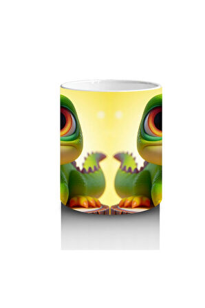 Çocuklara Sütü Sevdiren Sevimli Gün Işığı Bukalemun Kupa Bardak