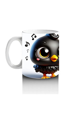 Çocuklara Sütü Sevdiren Tüylü Bulut Topu Kupa Bardak