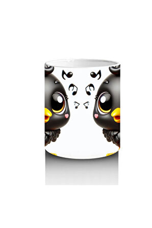 Çocuklara Sütü Sevdiren Tüylü Bulut Topu Kupa Bardak