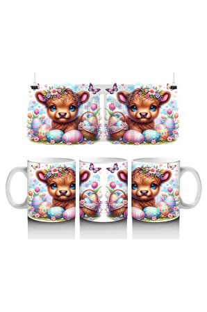 Çocuklara Sütü Sevdiren Paskalya Ceylan Yavrusu Kupa Bardak