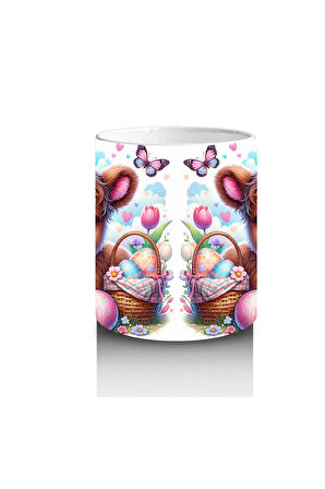 Çocuklara Sütü Sevdiren Paskalya Ceylan Yavrusu Kupa Bardak