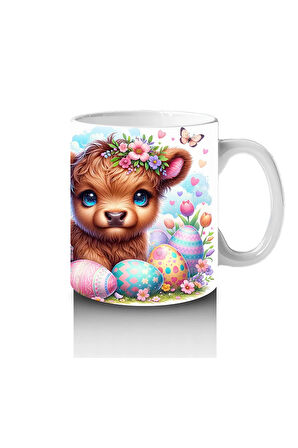 Çocuklara Sütü Sevdiren Paskalya Ceylan Yavrusu Kupa Bardak