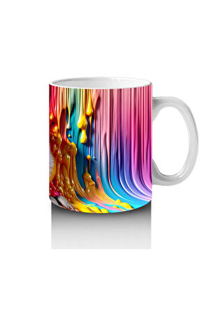 Çocuklara Sütü Sevdiren Boya Şelaleli Papağan Kupa Bardak