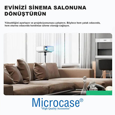 Microcase Taşınabilir Projeksiyon Cihazı Vb 1/4 Vida Girişli Eğim ve Açı Ayarlamalı Tripod - AL5274
