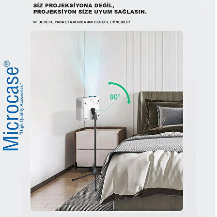 Microcase Taşınabilir Projeksiyon Cihazı Vb 1/4 Vida Girişli Eğim ve Açı Ayarlamalı Tripod - AL5274