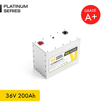 WERER ENERGY 36V 200Ah LiFePO4 Platinum Series Bluetooth'lu Lityum Demir Fosfat Akü 