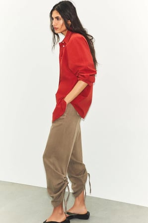 ALLBUCKS ZARA Büzgülü Dökümlü Pantolon ABZRA00121