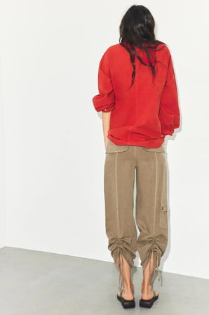 ALLBUCKS ZARA Büzgülü Dökümlü Pantolon ABZRA00121