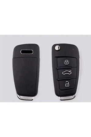 Audi A1 A3 A4 A5a 6a A7 Q3 Q5 Q7 Lüx Anahtar Koruma Kılıfı Siyah Renk Görselde Uyumlu Model Mevcut