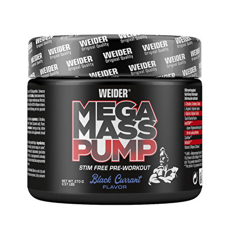 Weider Mega Mass Pump PreWorkout 270 g