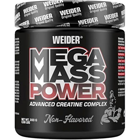 WEİDER Mega Mass Power Preworkout + Creatine + Glutamin +Taurine + Betain – 300 gr - AROMASIZ