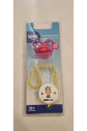 373 Emzik & Askı Seti 18+ Ay Pembe