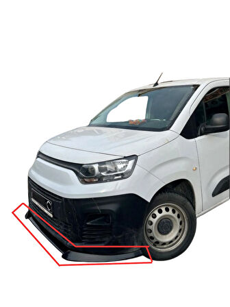 RİFTER-DOBLO-PROACE-BERLİNGO-COMBO ÖN TAMPON ALTI LİP ((PARLAK SİYAH))