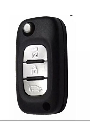 Megane Clio Fluence Uyumlu Silikon Anahtar Koruma Kılıfı Kırmızı Renk