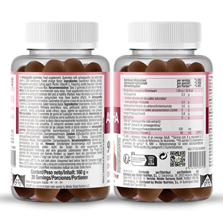 WEİDER Ksm66 Ashwagandha + C vitamin (Sugar free) – 40 gum
