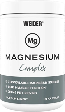 WEİDER Magnesium (Magnezyum) Zma Complex – 120 caps