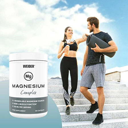 WEİDER Magnesium (Magnezyum) Zma Complex – 120 caps