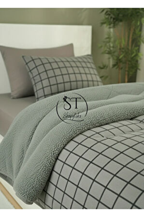 Tek Kişilik Welsoft Puffi Uyku Seti 155x215 | Çarşaflı | 2 Adet Yastık Kılıflı | Pamuklu % Yumuşak