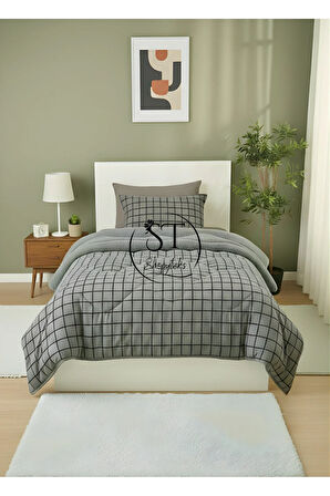 Tek Kişilik Welsoft Puffi Uyku Seti 155x215 | Çarşaflı | 2 Adet Yastık Kılıflı | Pamuklu % Yumuşak