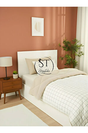 Tek Kişilik Welsoft Puffi Uyku Seti 155x215 | Çarşaflı | 2 Adet Yastık Kılıflı | Pamuklu % Yumuşak