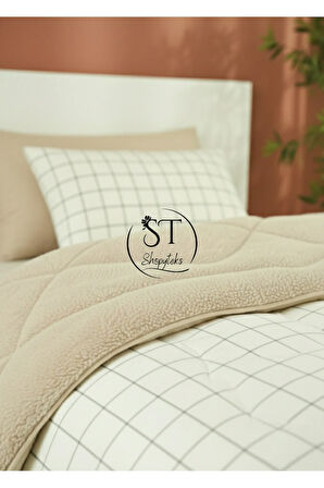 Tek Kişilik Welsoft Puffi Uyku Seti 155x215 | Çarşaflı | 2 Adet Yastık Kılıflı | Pamuklu % Yumuşak