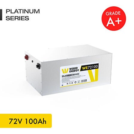 72V 100Ah LiFePO4 Platinum Series Bluetooth'lu Lityum Demir Fosfat Akü 
