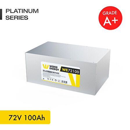72V 100Ah LiFePO4 Platinum Series Bluetooth'lu Lityum Demir Fosfat Akü 