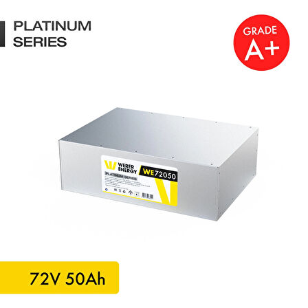 72V 50Ah LiFePO4 Platinum Series Bluetooth'lu Lityum Demir Fosfat Akü 