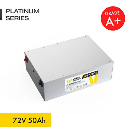 72V 50Ah LiFePO4 Platinum Series Bluetooth'lu Lityum Demir Fosfat Akü 