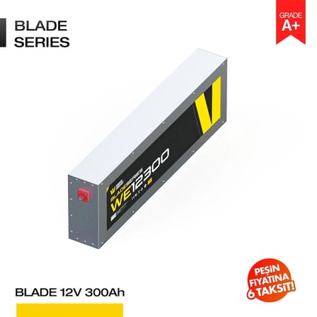 12V 300Ah LiFePO4 Blade Series Bluetooth'lu Lityum Demir Fosfat Akü/Batarya