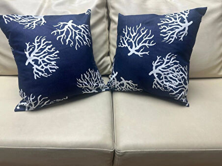 GERCELLA YOSUN DESEN LACİVERT 2'Lİ KIRLENT