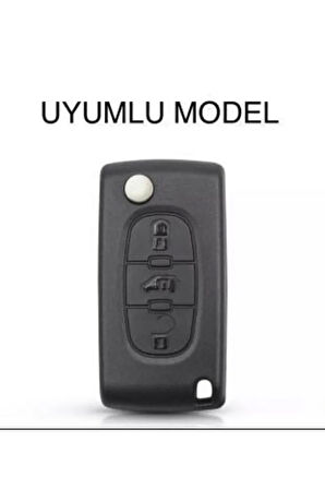 Citroen Berlingo Xsara Picasso C2 C3 C4 C5 C6 C8 Uyumlu 3 Tuş Silikon Anahtar Koruma Kılıf Kırmızı