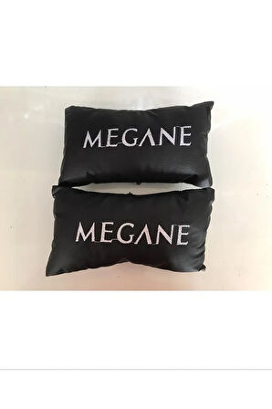 Megane Nakışlı Deri 1 Çift Boyun Yastık Ve 1 Çift Kemer Pedi