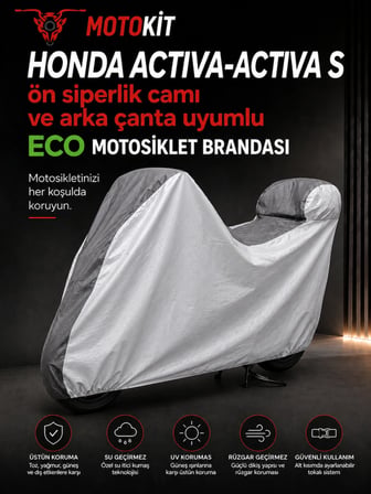 HONDA ACTIVA-ACTIVA S Modelleriyle Uyumlu ECO Motosiklet Brandası