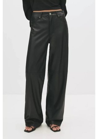 ALLBUCKS PULL & BEAR SUNİ DERİ DÜZ KESİM PANTOLON ABPNB3786