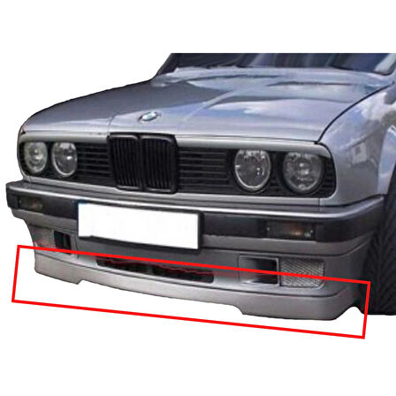 BMW E30 ÖN TAMPON ALTI LİP ((PARLAK SİYAH BOYALI))