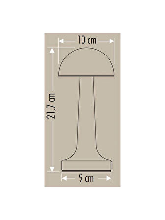 CT-8430 Lızbon Dokunmatik Masa Lambası 3 Renk Bronz