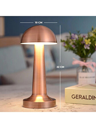 CT-8430 Lızbon Dokunmatik Masa Lambası 3 Renk Bronz