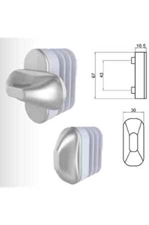 Pencere Kolu Emniyet Mandalı Gri