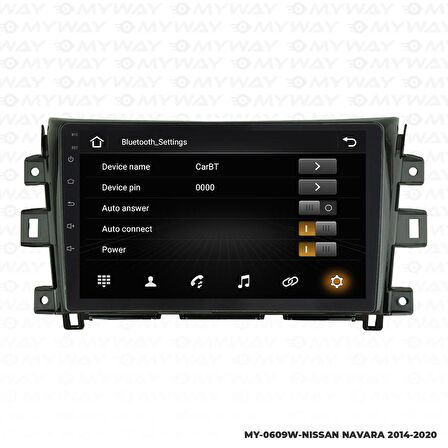 Araç Multimedya Nissan Navara Android 12 Carplay 4Gb Ram + 64Gb Hdd 2014-2020 Navigasyon Ekran MYW