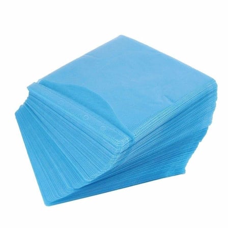 Özel Seri Masaüstü Kılıf Saklama Cd Dvd Zarfları Çift Yönlü 100'lü Paket Mavi