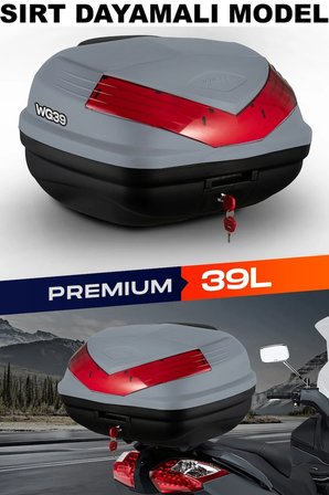 WG39 SIRT DAYAMALI PREMIUM ÇANTA NARDO GRİ + KARBON DİZLİK HEDİYELİ