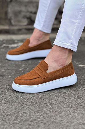 WG161 Taba Süet Erkek Casual Ayakkabı